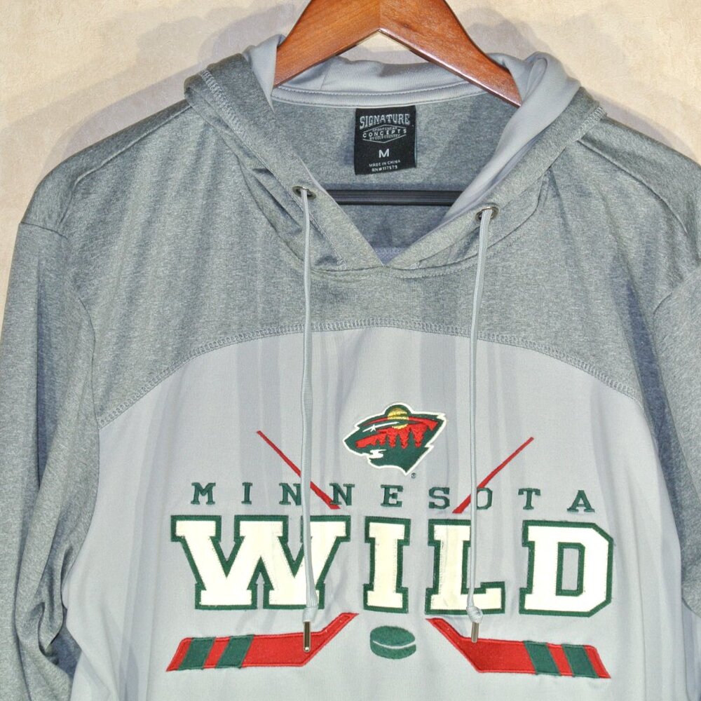 Men's Minnesota Wild Pullover Hoodie multi-grey - Size Medium